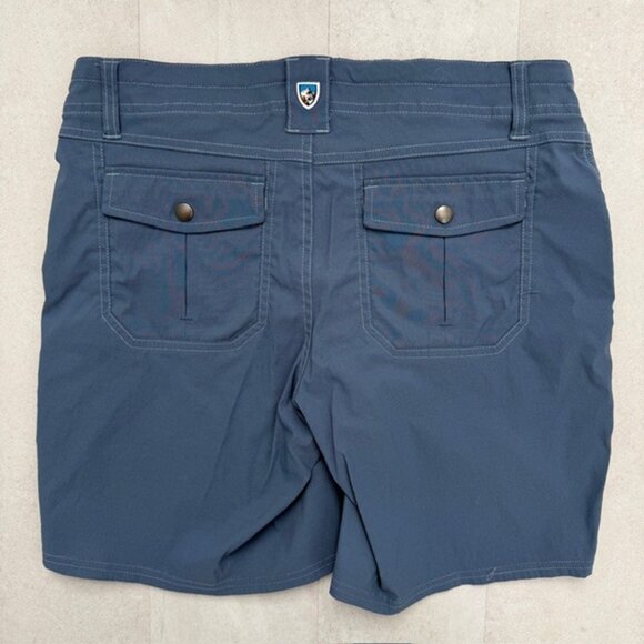 KUHL Kliffside Air Roll Up Blue Hiking Shorts Sz 8 - Picture 8 of 11